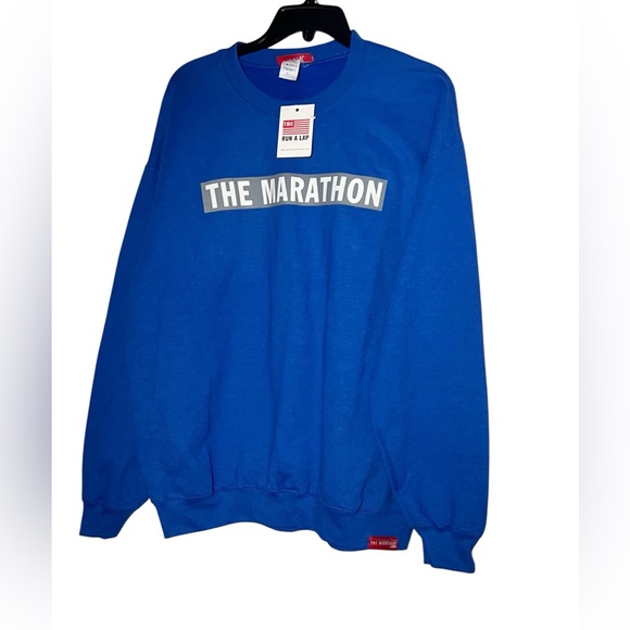 The Marathon Blue Sweatshirt size L Nwt Nipsey
Hustle TMC - Picture 1 of 4